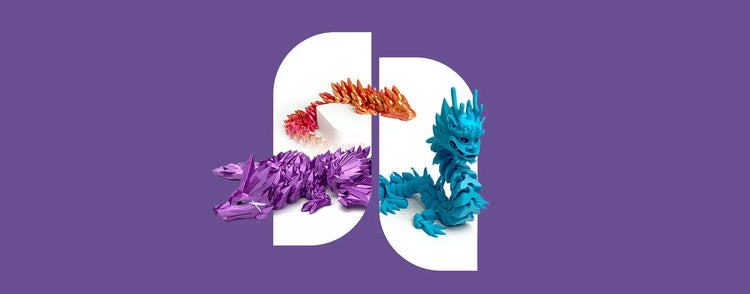 Australian Made 3D Printed Articulated Dragon Fidget | Satrah 3D