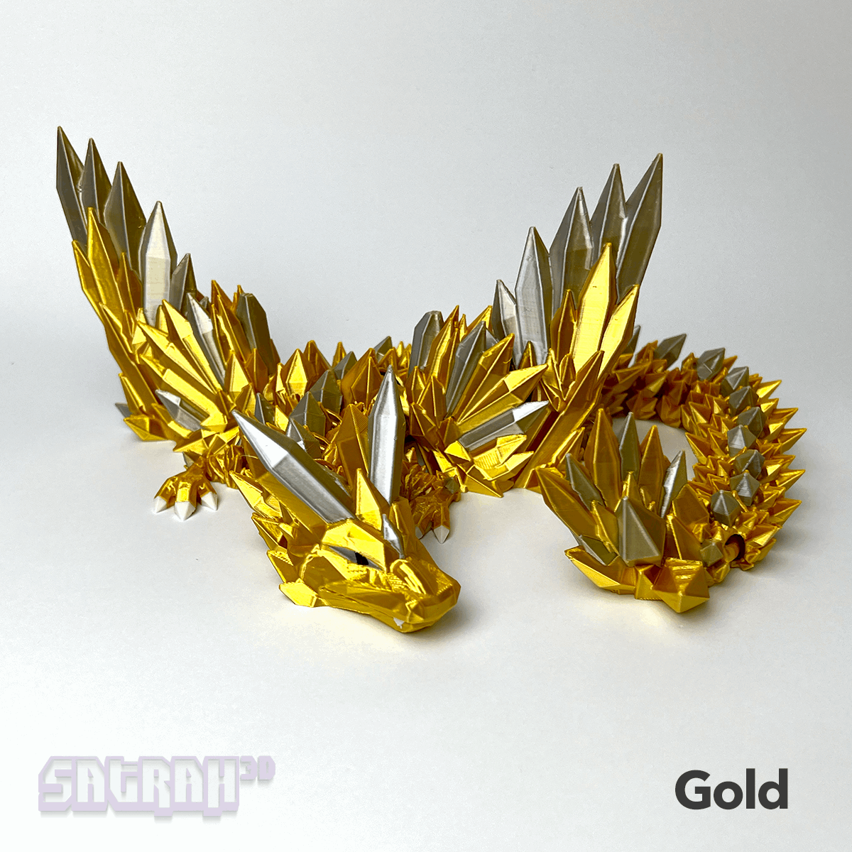 Premium Crystal Wing Articulated Dragon | Satrah 3D