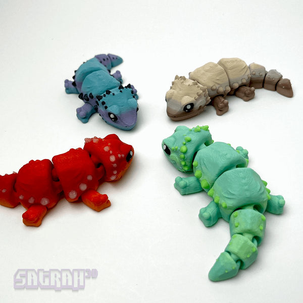 3D Printed Baby Dragon - Baby Elemental Dragons ( Set of 4 )