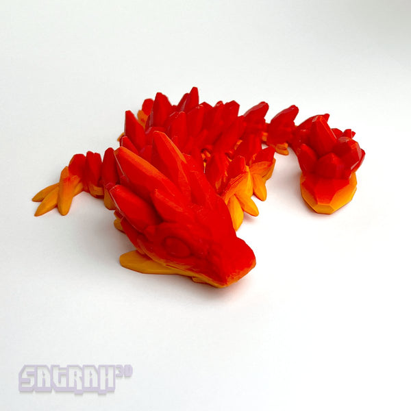 3D Printed Baby Dragon - Baby Gemstone Dragon Fidget
