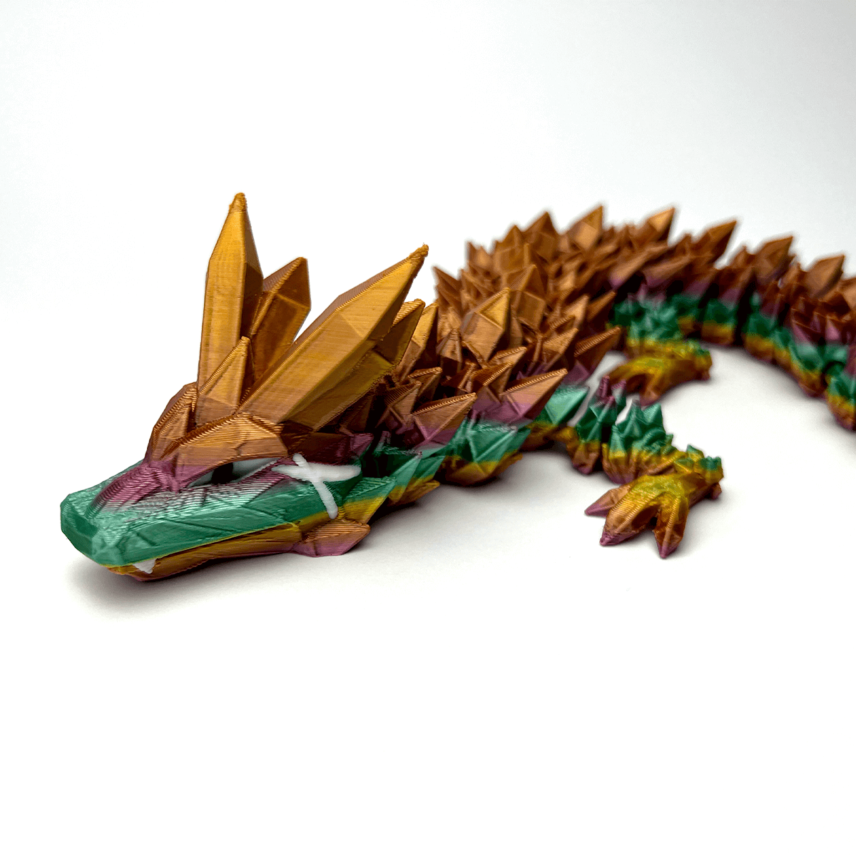 Crystal Dragon Articulated Fidget - Satrah 3D