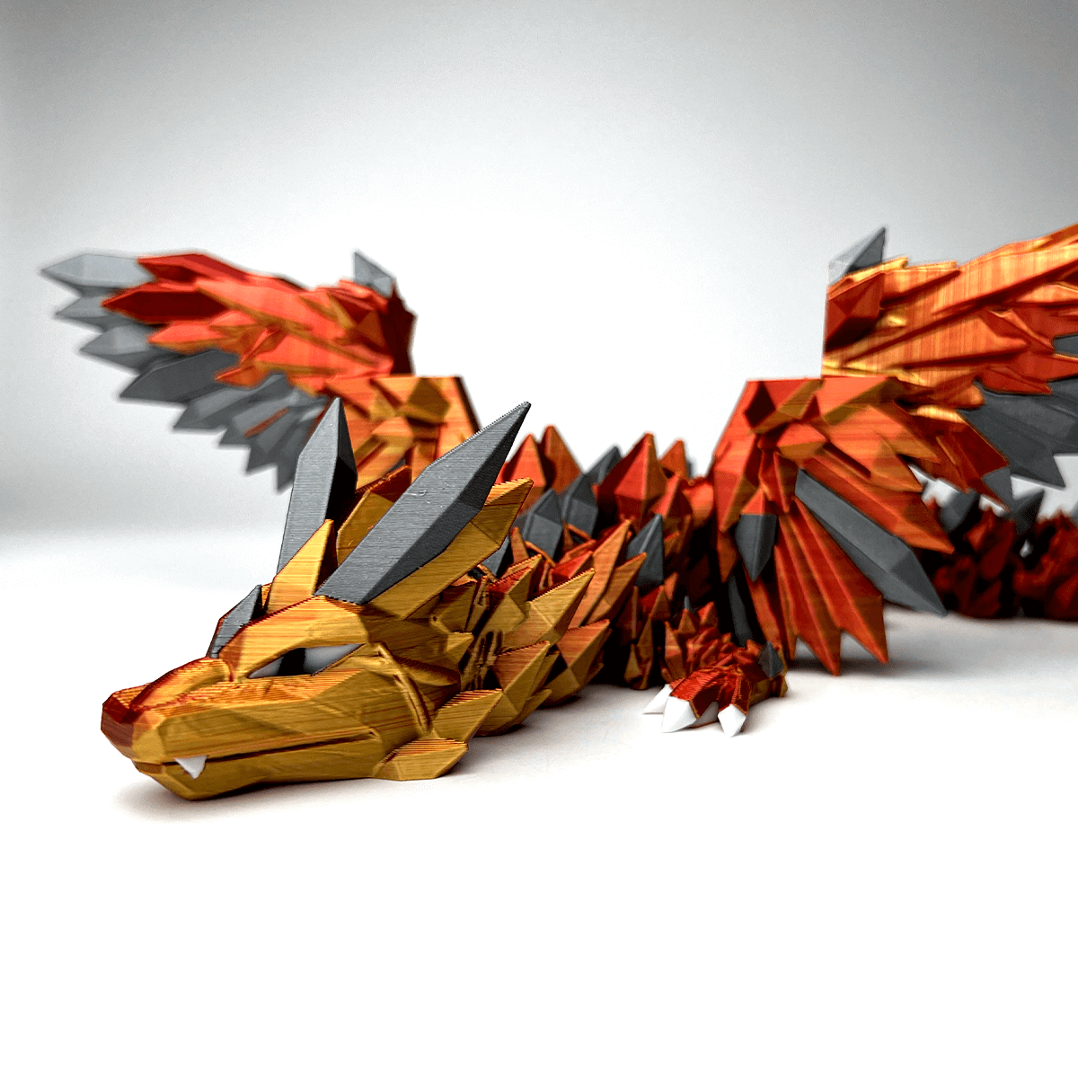 Premium Crystal Wing Articulated Dragon - Satrah 3D