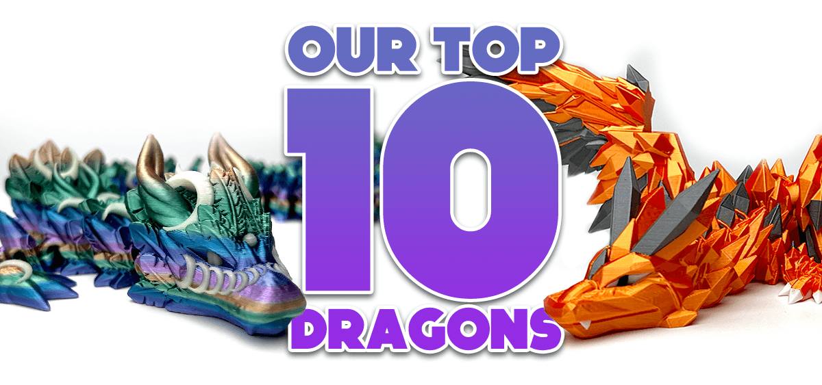 Top 10 3D Printed Fidget Dragons & Fantasy Gift Ideas