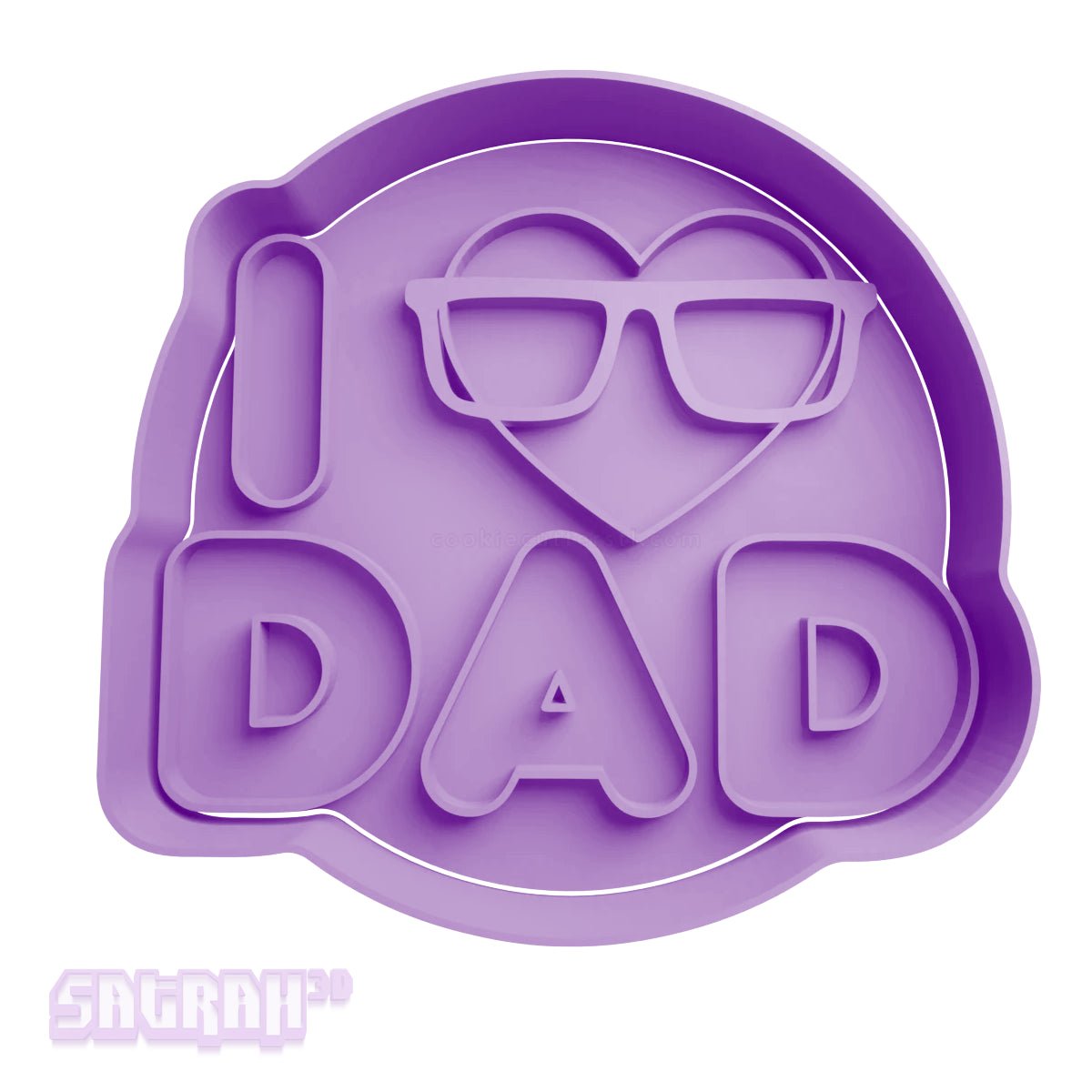 Fathers Day Cookie Cutters - Satrah 3D