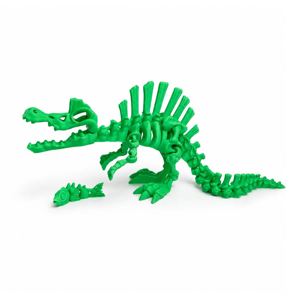 Spinosaurus Flexi Skeleton — 3D printed articulated animal handmade in Lake Macquarie, NSW by Satrah 3D