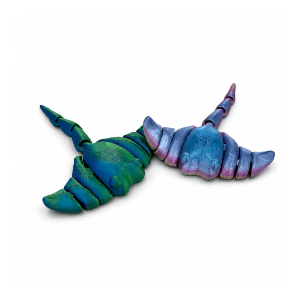 Stingray Fidget — 3D printed articulated animal handmade in Lake Macquarie, NSW by Satrah 3D