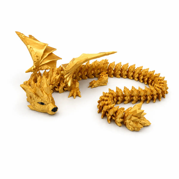Wolf Dragon Articulated Fidget — articulated 3D printed dragon handmade in Lake Macquarie, NSW by Satrah 3D