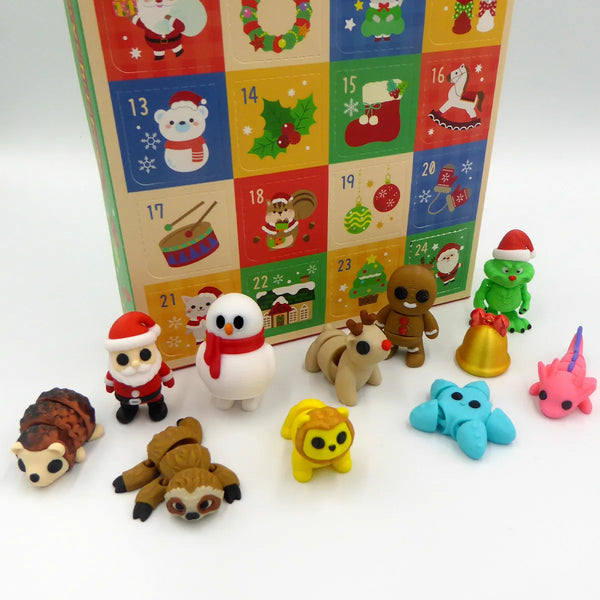 24 Days of Fidgets - Christmas Advent Calendar — 3D printed articulated fidget handmade in Lake Macquarie, NSW by Satrah 3D