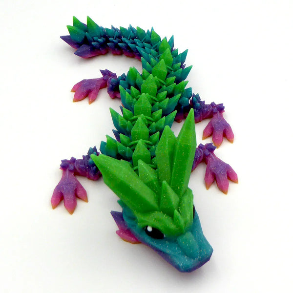 3D Printed Baby Dragon - Baby Crystal Dragon Fidget