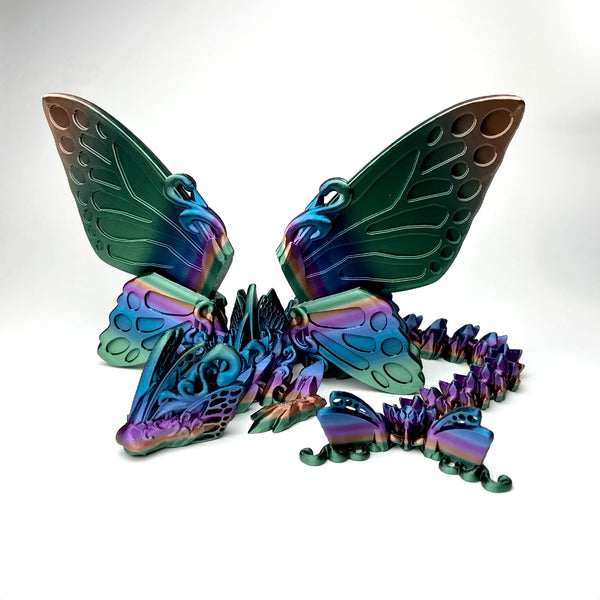 3D Printed Dragon - Butterfly Articulated Dragon