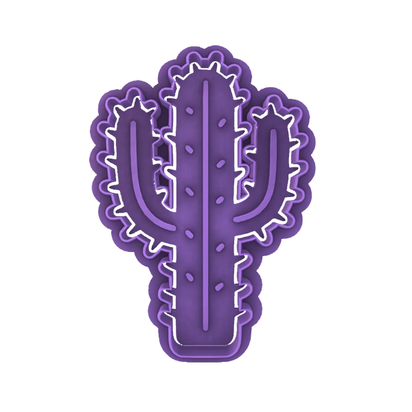 Cactus Cookie Cutter – Western Cookie Cutter & Stamp from Yeehaw Bakes