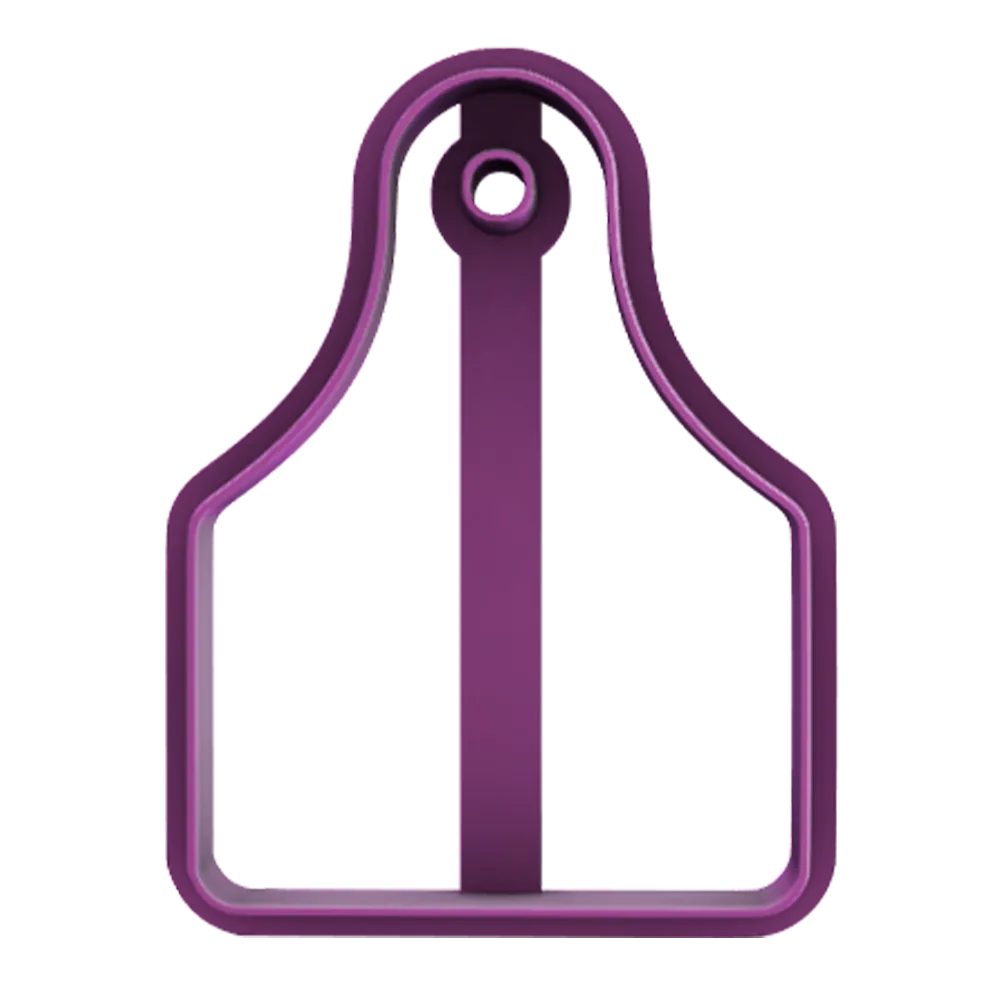 Cattle Tag Cookie Cutter