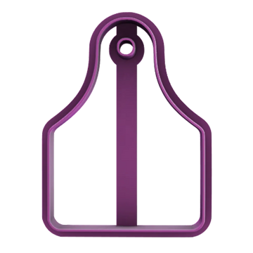 Cattle Tag Cookie Cutter