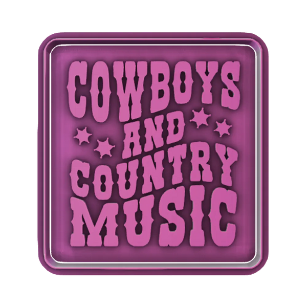 Cowboys & Country Music Cookie Cutter – Western Cookie Cutter & Stamp from Yeehaw Bakes