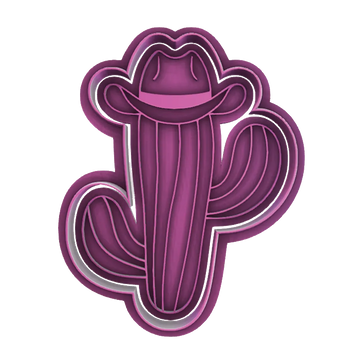 Cowboy Cactus Cookie Cutter