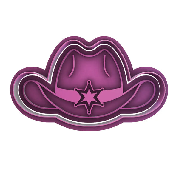 Cowgirl Hat Cookie Cutter – Western Cookie Cutter & Stamp from Yeehaw Bakes