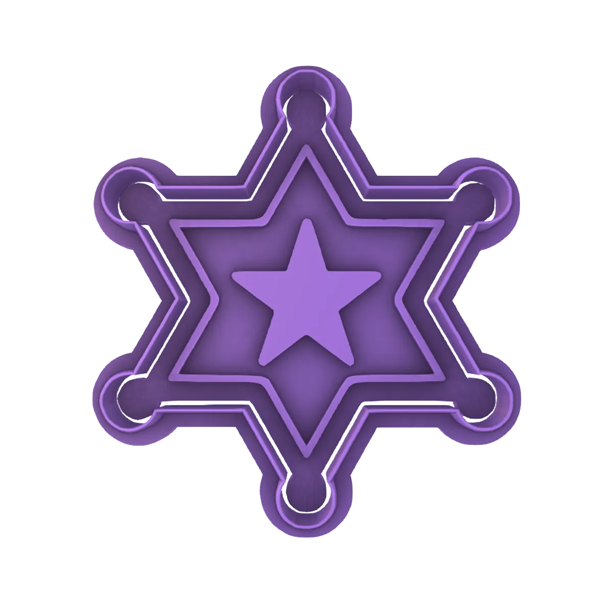 Sheriff Badge Cookie Cutter