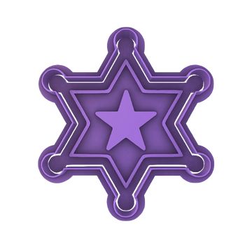 Sheriff Badge Cookie Cutter