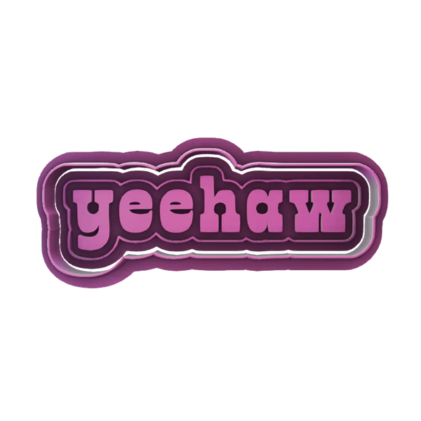 Yeehaw Cookie Cutter – Western Cookie Cutter & Stamp from Yeehaw Bakes