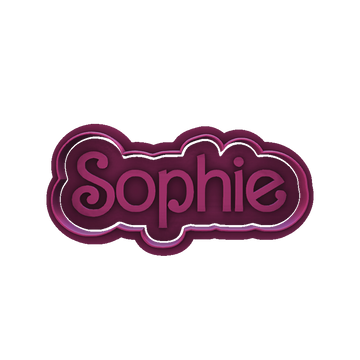 DreamHouse Style Custom Name Cookie Cutter & Stamp