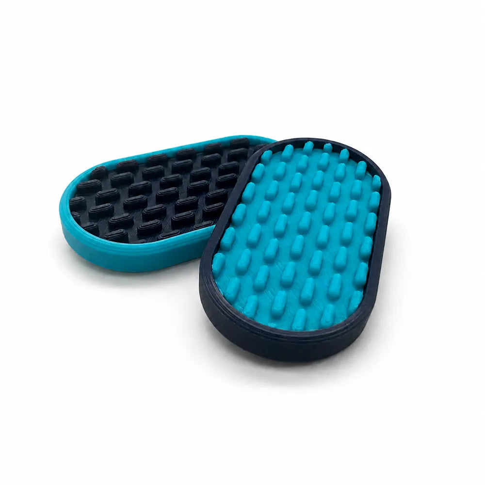 Close up of the Magnetic Fidget Slider showing the slide and click action