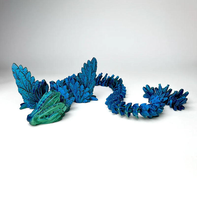 Flying Serpent, 3D printed articulated flexi fidget by Satrah 3D