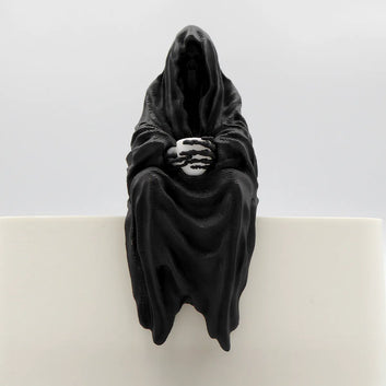 Sitting Grim Reaper with Teacup