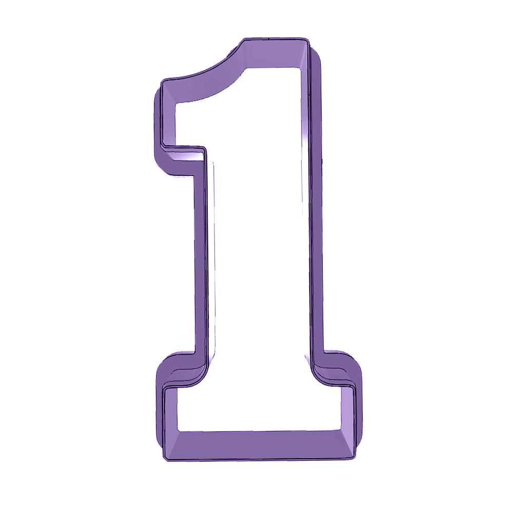 Number 1 Cookie Cutter
