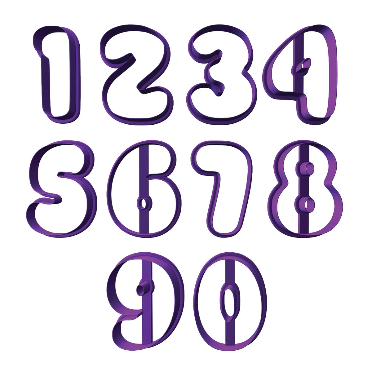 Bubble Pop Number Cookie Cutters