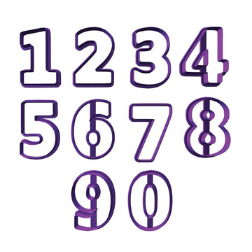 Chunky Classic Number Cookie Cutters