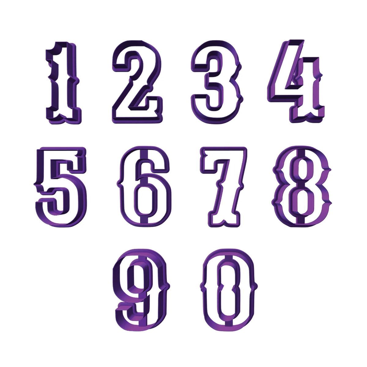 Western Number Cookie Cutters