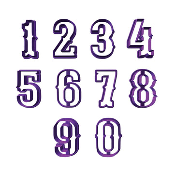 Western Number Cookie Cutters