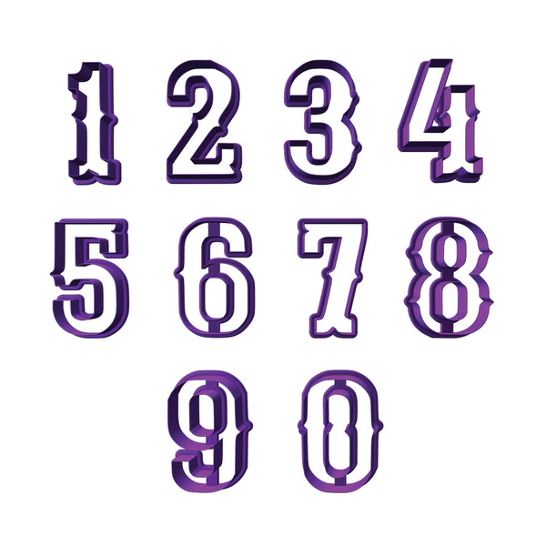 Western Number Cookie Cutters – Western Cookie Cutter & Stamp from Yeehaw Bakes