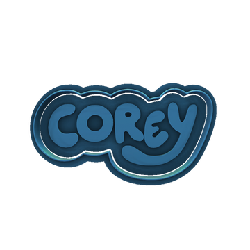 Playful Pup Style Custom Name Cookie Cutter