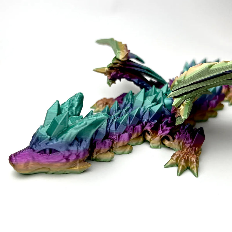Wolf Dragon Articulated Fidget colour and finish detail