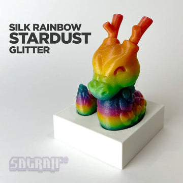 Satrah 3D Colour Option | Silk Stardust Glitter Rainbow