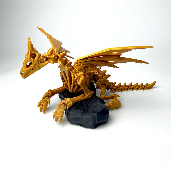 3D Printed Dragon - Wraithwing Skeleton Dragon Fidget