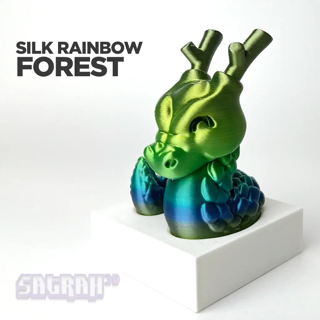 Satrah 3D Colour Option | Silk Forest Rainbow