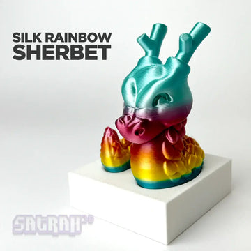 Satrah 3D Colour Option | Silk Sherbet Rainbow