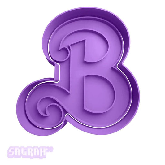 Barbie Letter B Symbol Cookie Cutter
