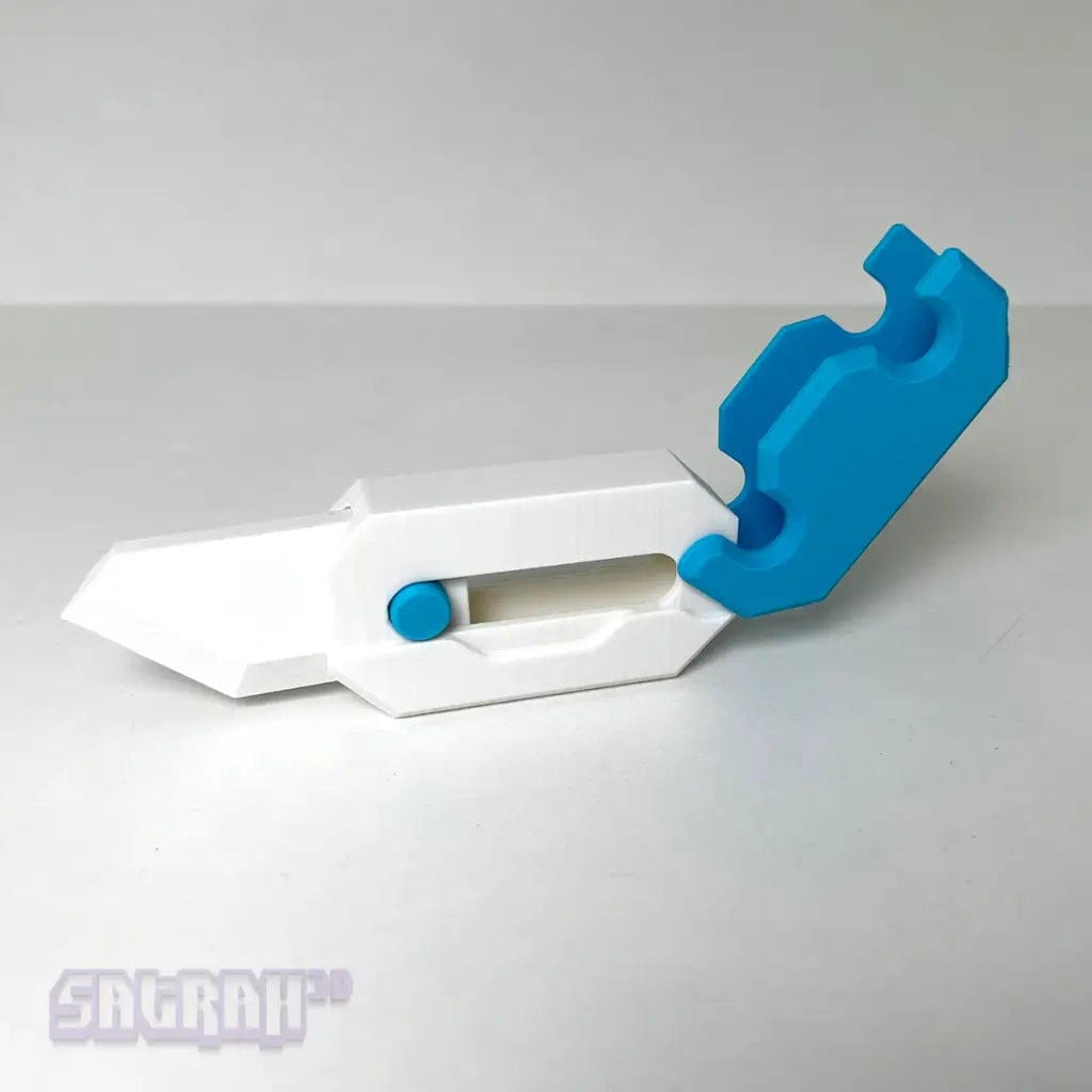 Blue Gravity Knife Fidget | Satrah 3D