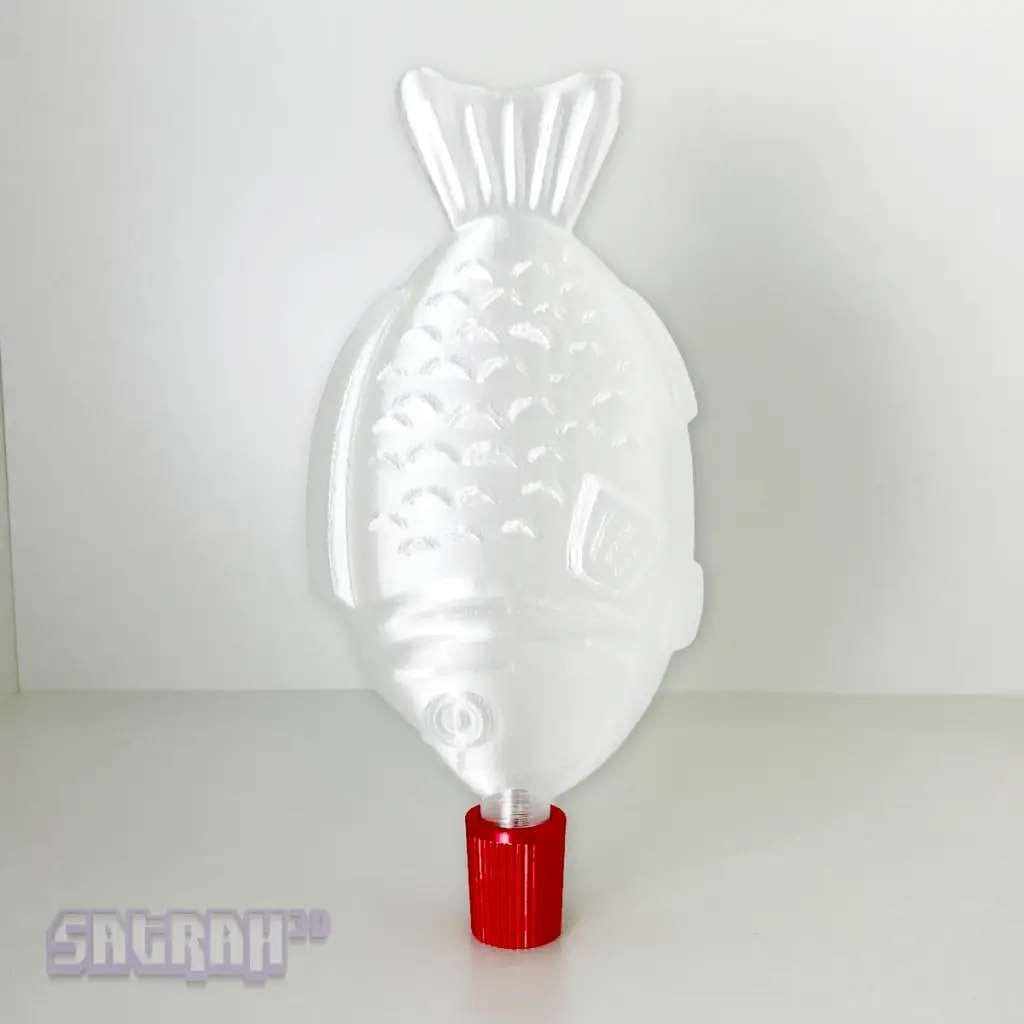 Clear with Red Cap Oversized Soy Sauce Fish | Satrah 3D