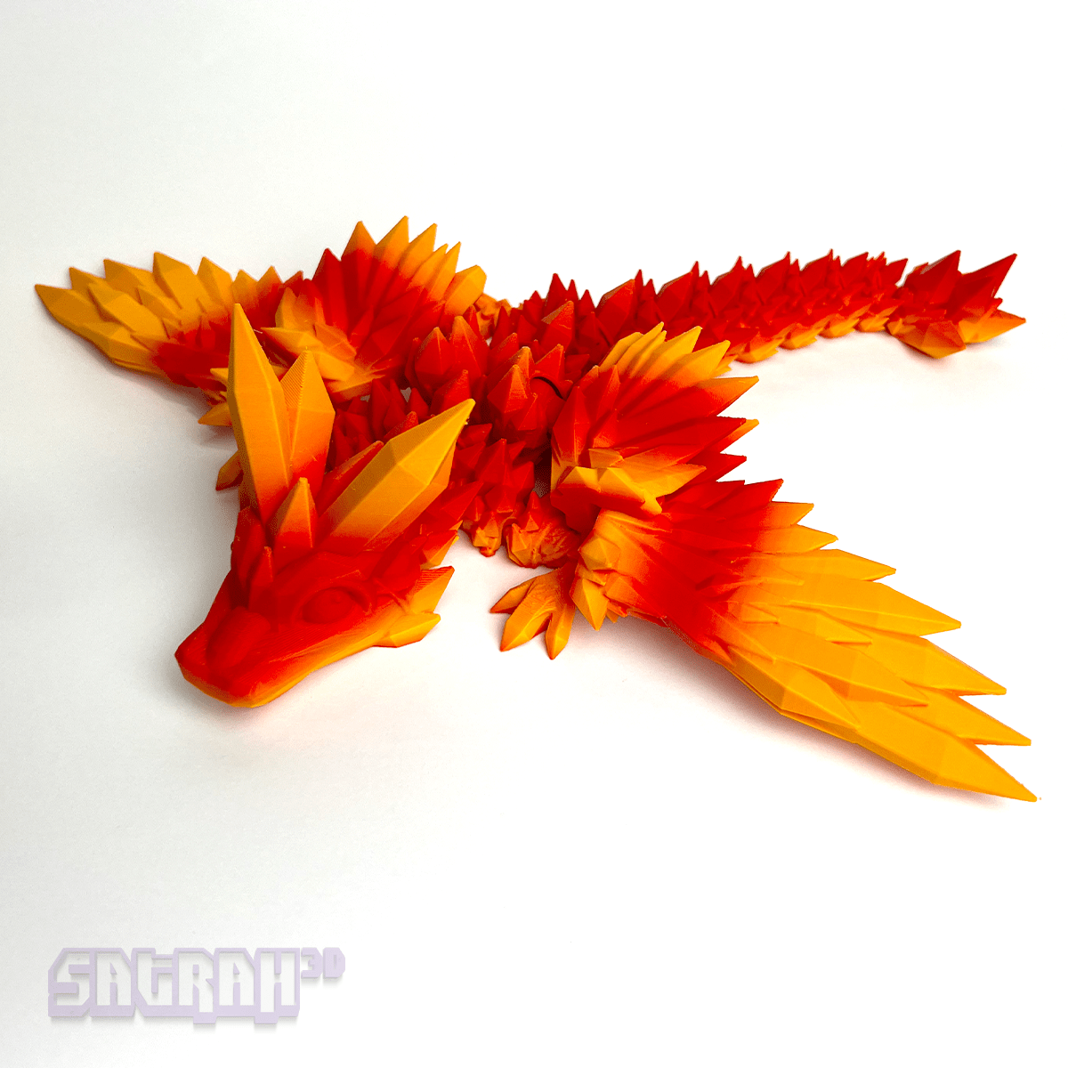 Fire Red * Limited Edition * Baby Crystal Wing Dragon Fidget - Satrah 3D