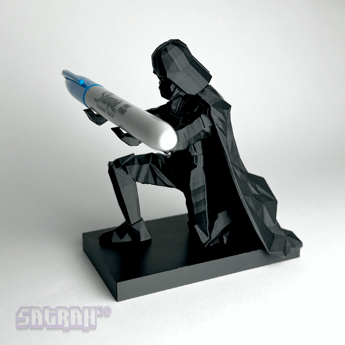 Geometric Darth Vader Pen Holder | Satrah 3D