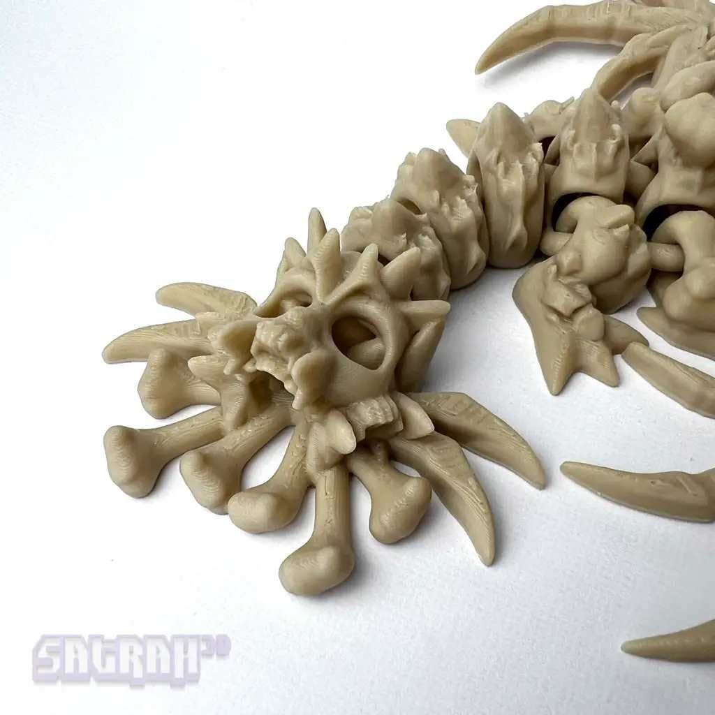Hollow Dragon - Skeleton Fidget Mini Dragon | Satrah 3D