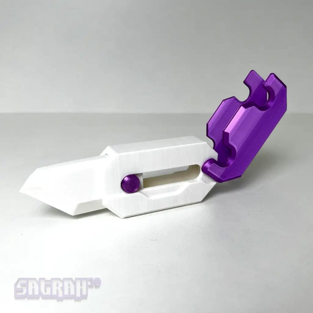 Metallic Purple Gravity Knife Fidget | Satrah 3D