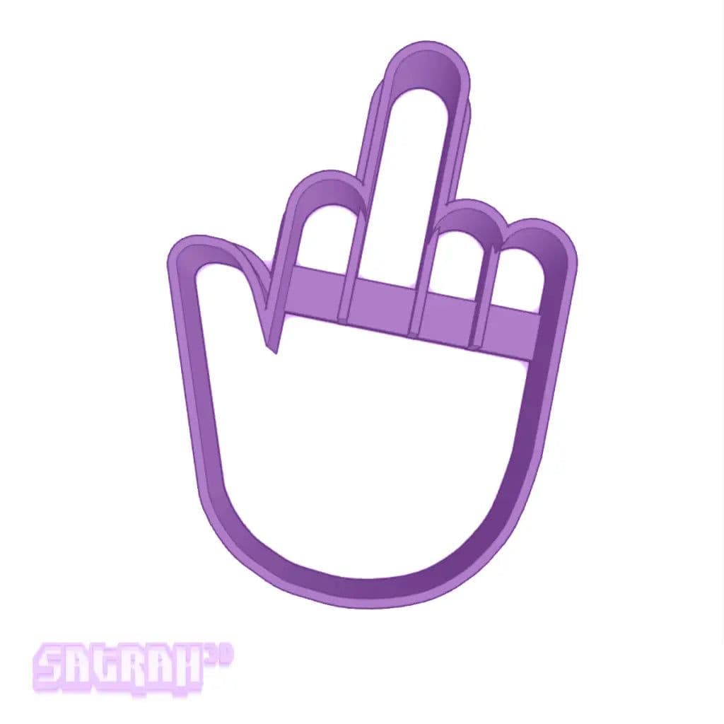 Rude Finger Cookie Cutter | Satrah 3D