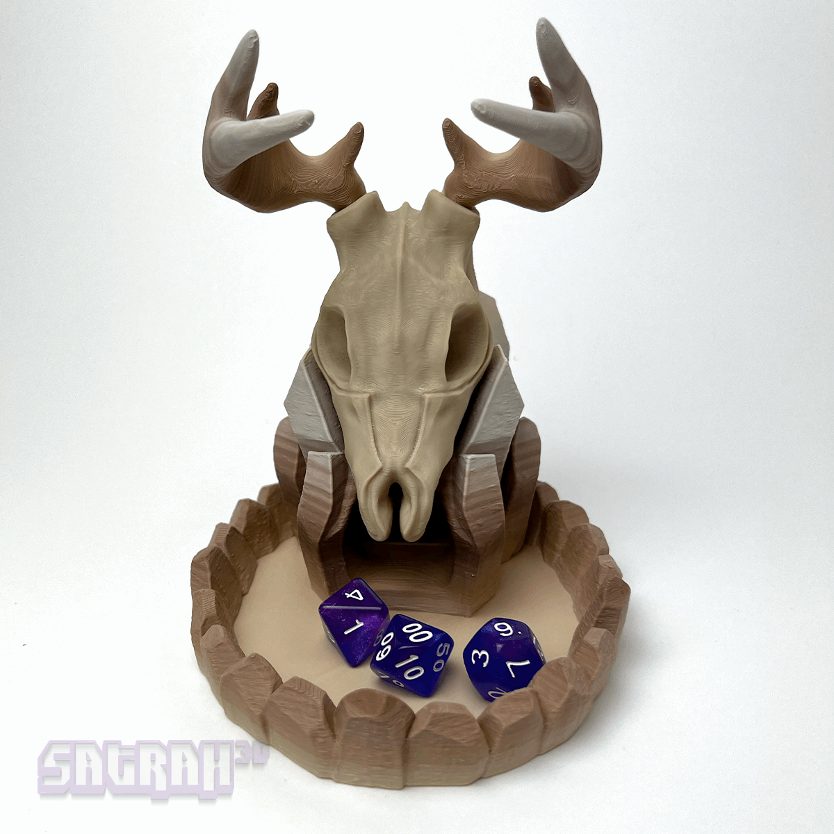 Sand Deer Skull Dice Tower | Satrah 3D