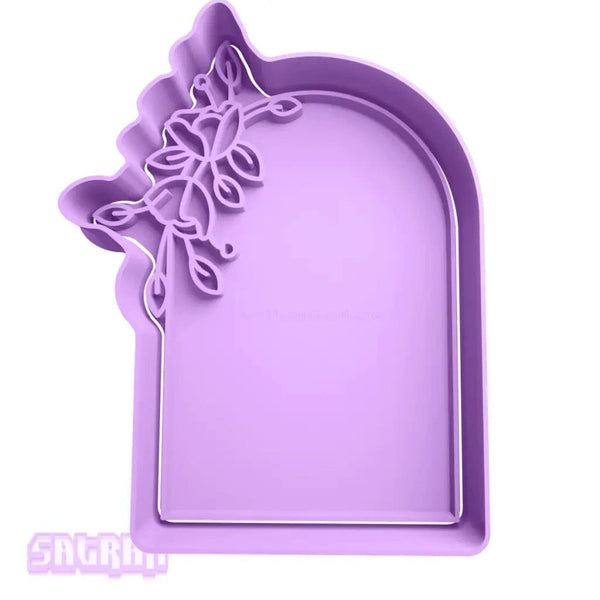 Arc with Flowers Cookie Cutter