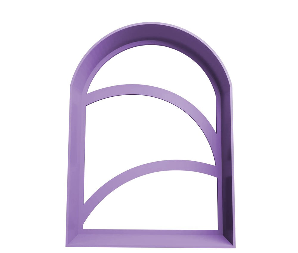 Arch cookie cutter, 3D printed in purple PLA by Satrah 3D